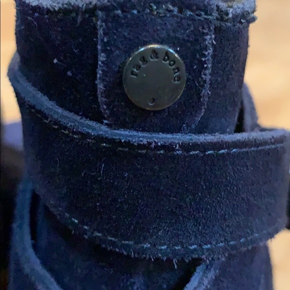 39.5 rag & bone “Harrow” booties in navy EUC - Picture 6 of 8